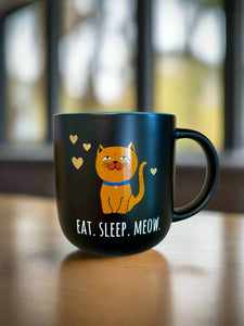 Eat, Sleep, Meow Coffee Mug