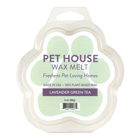 Lavender Green Tea Wax Melt 3 oz for homes with pets