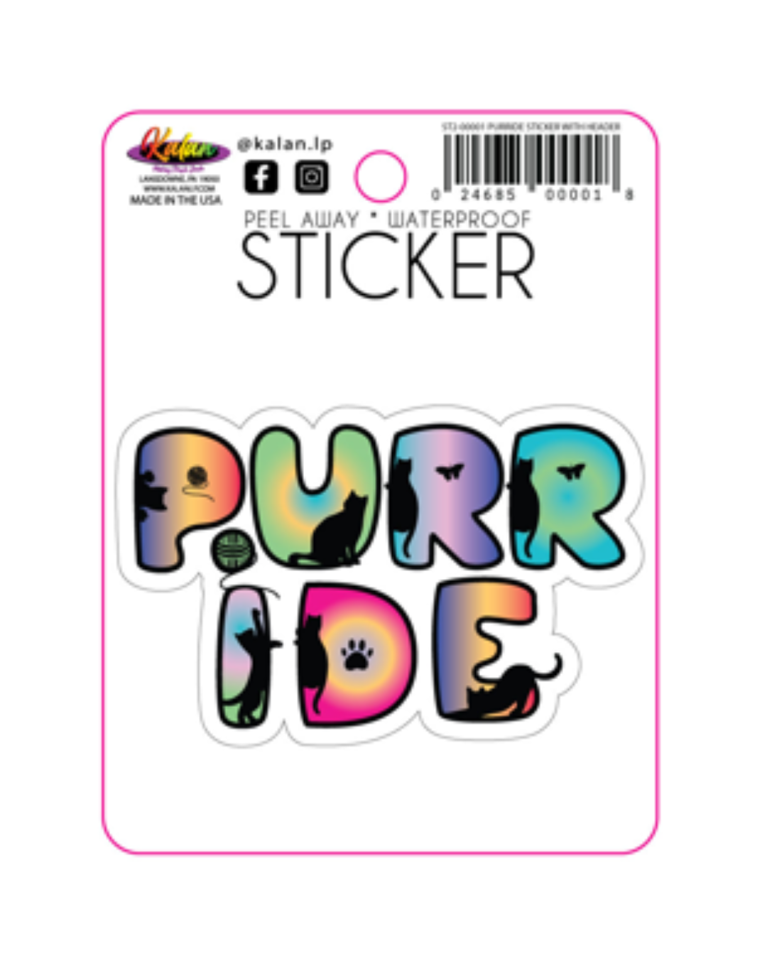 PURRide Cats Die Cut Sticker