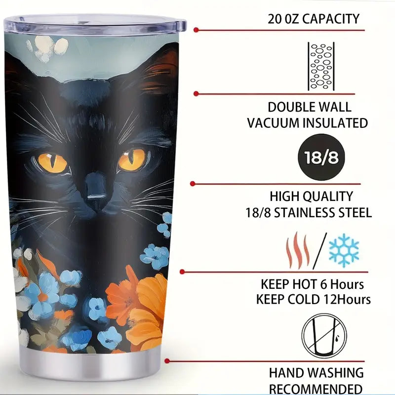 Midnight Bloom Coffee Tumbler