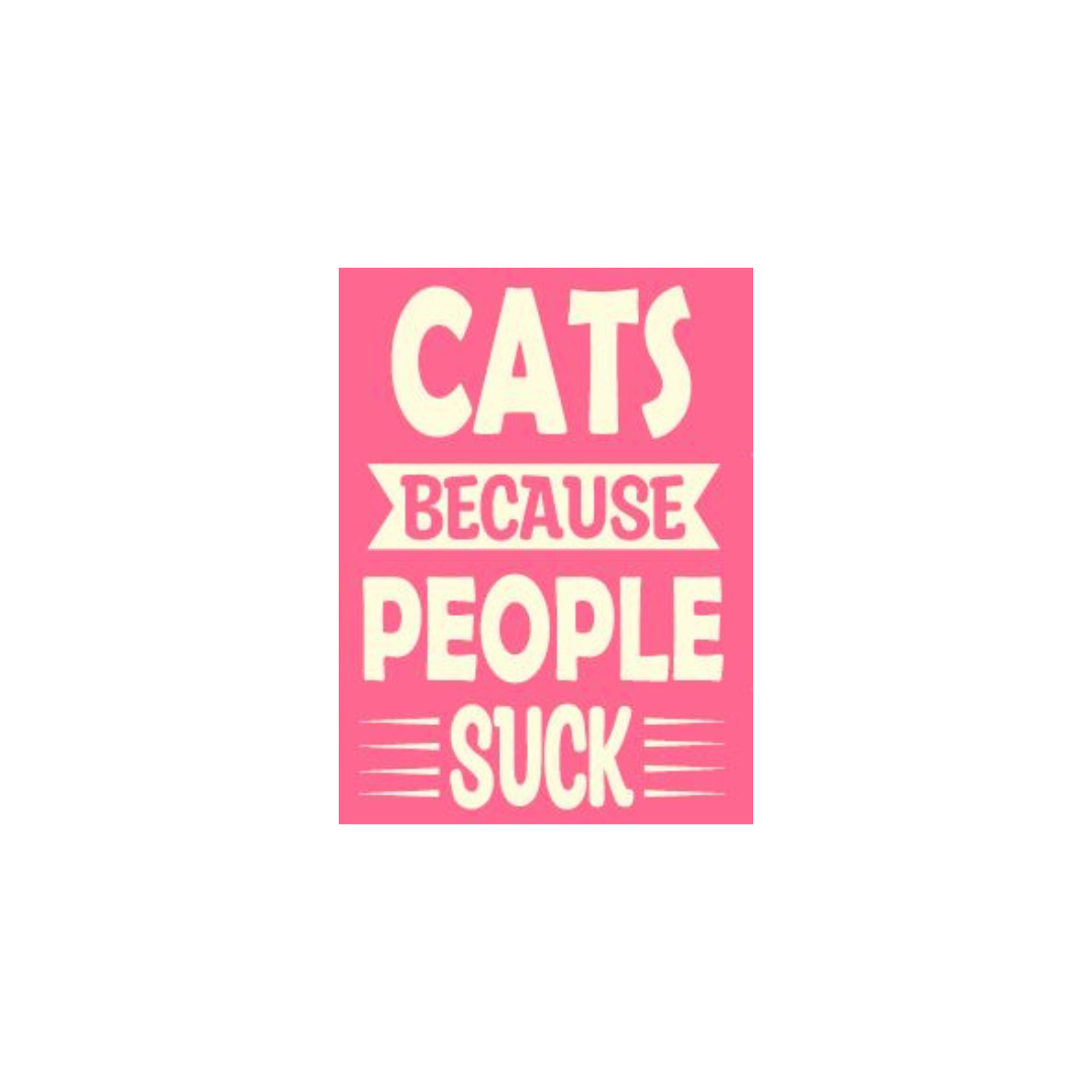 Cats because people suck Jumbo Magnet