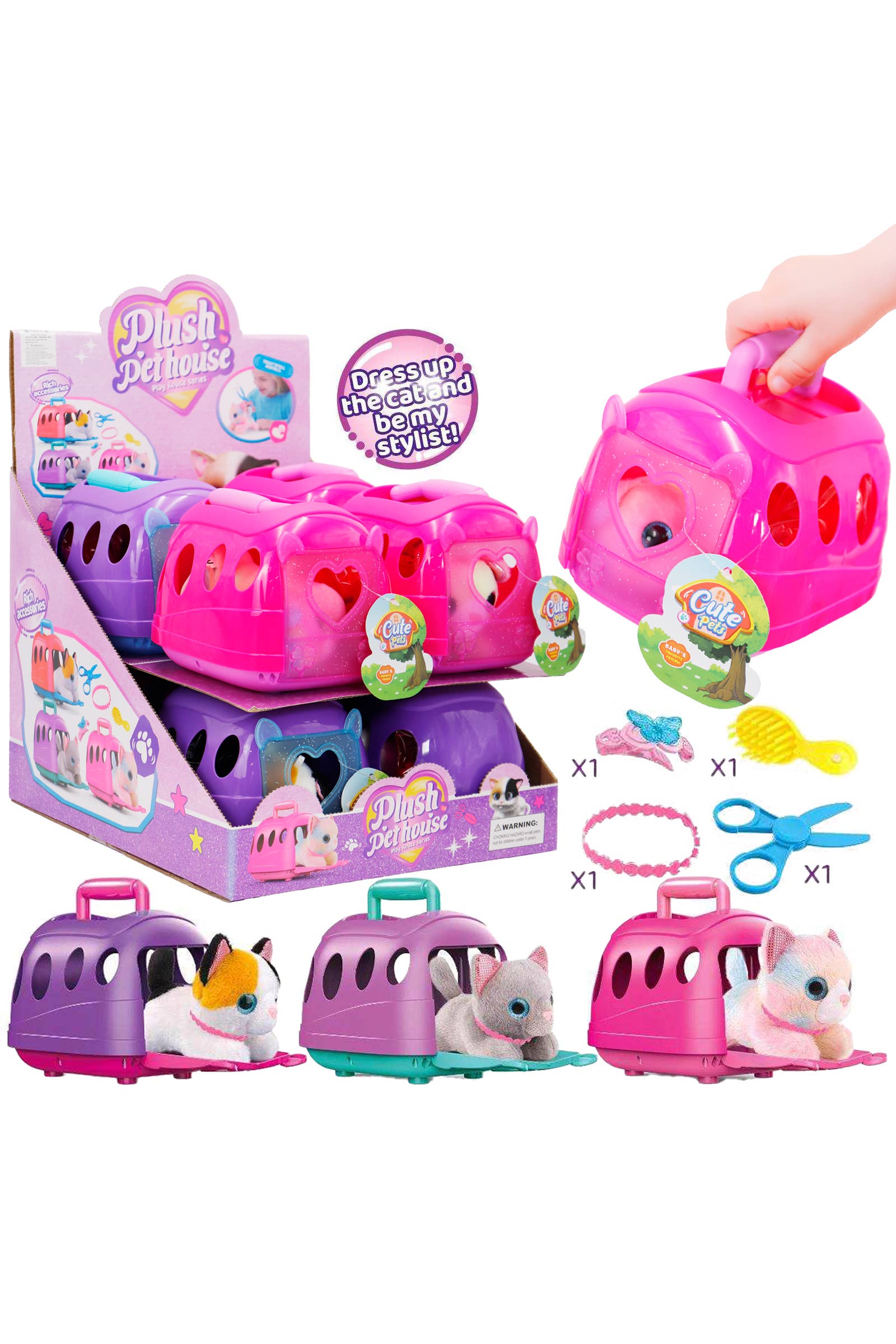 Cute Pet Friends Kennel Stuffed Toy