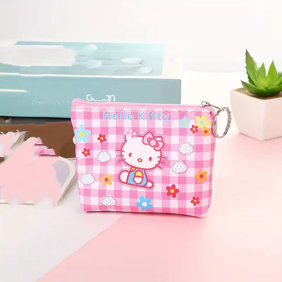 Hello Kitty Gingham Coin Purse