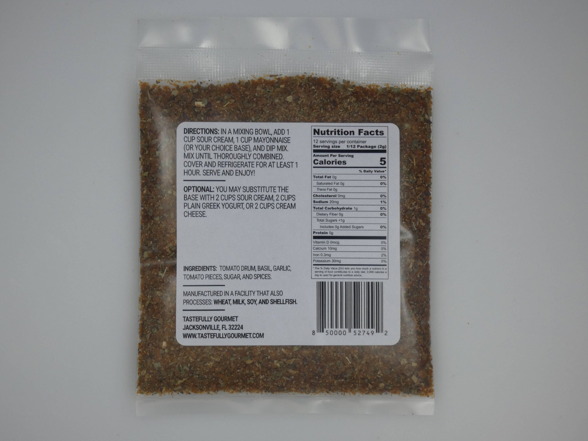 Tomato Basil Dip Mix