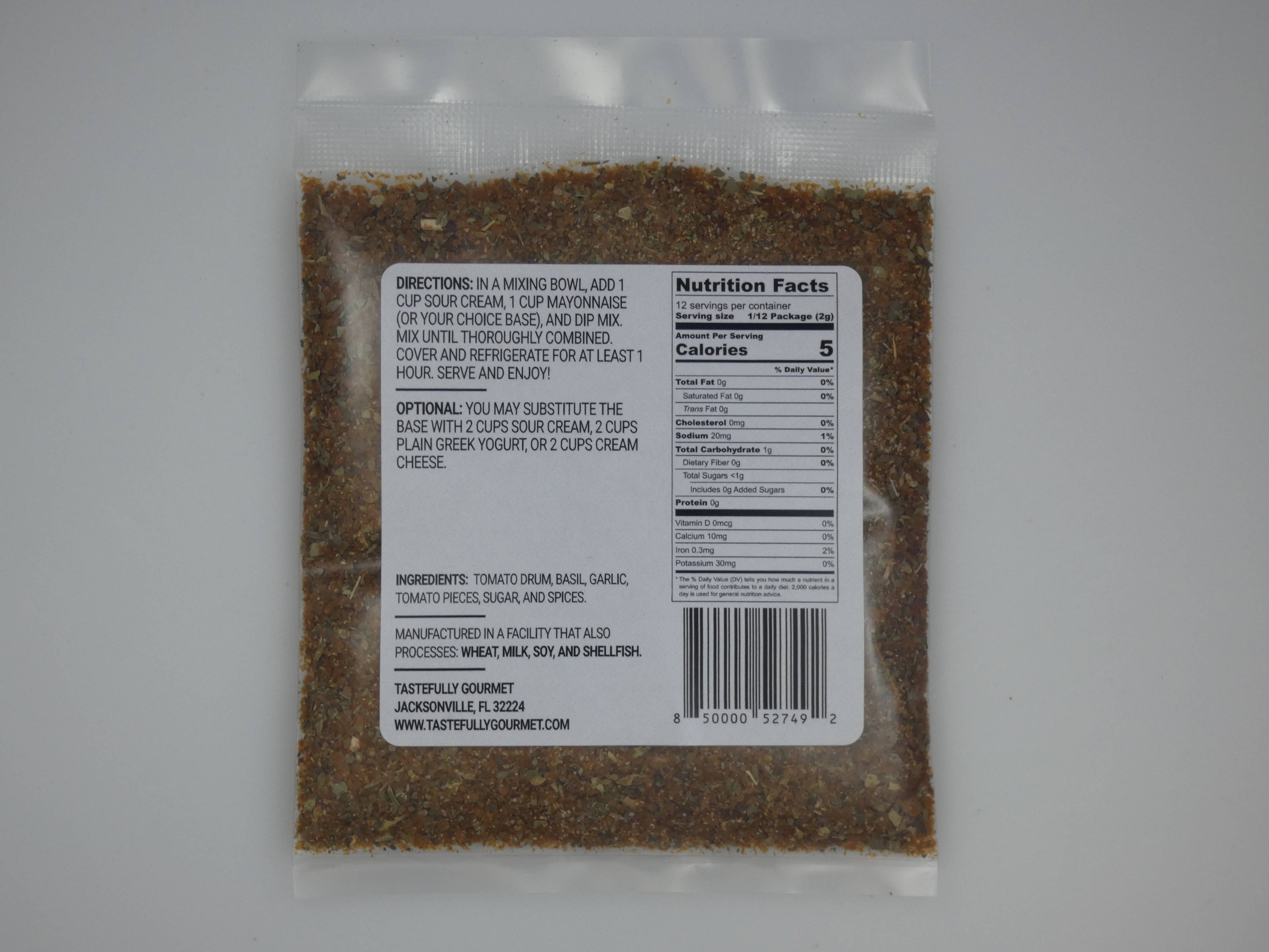 Tomato Basil Dip Mix
