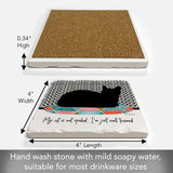 Well Trained Absorbent Stone Tumbled Tile Coaster