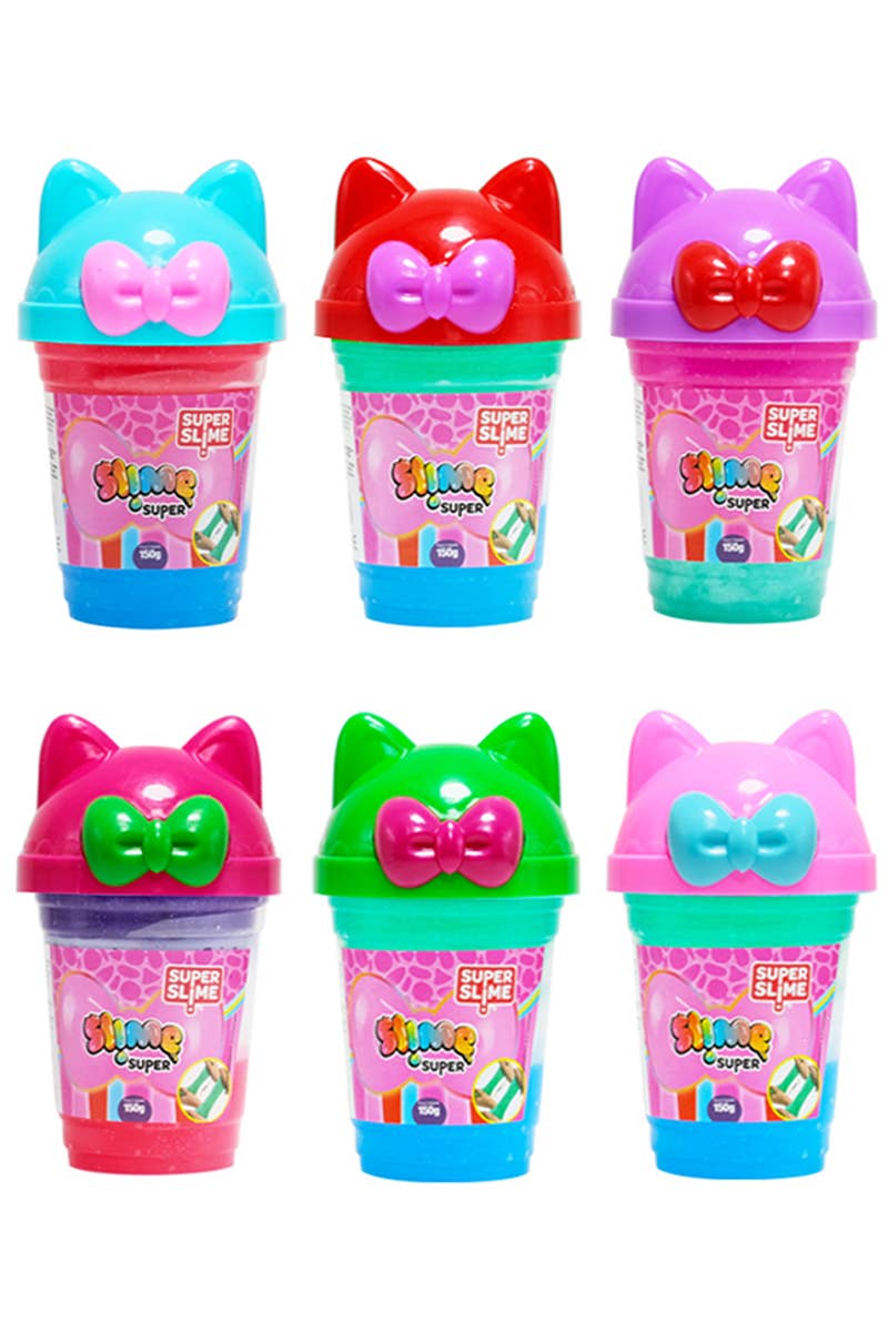 Kitty Cat Ear Three Tone Slime Cup