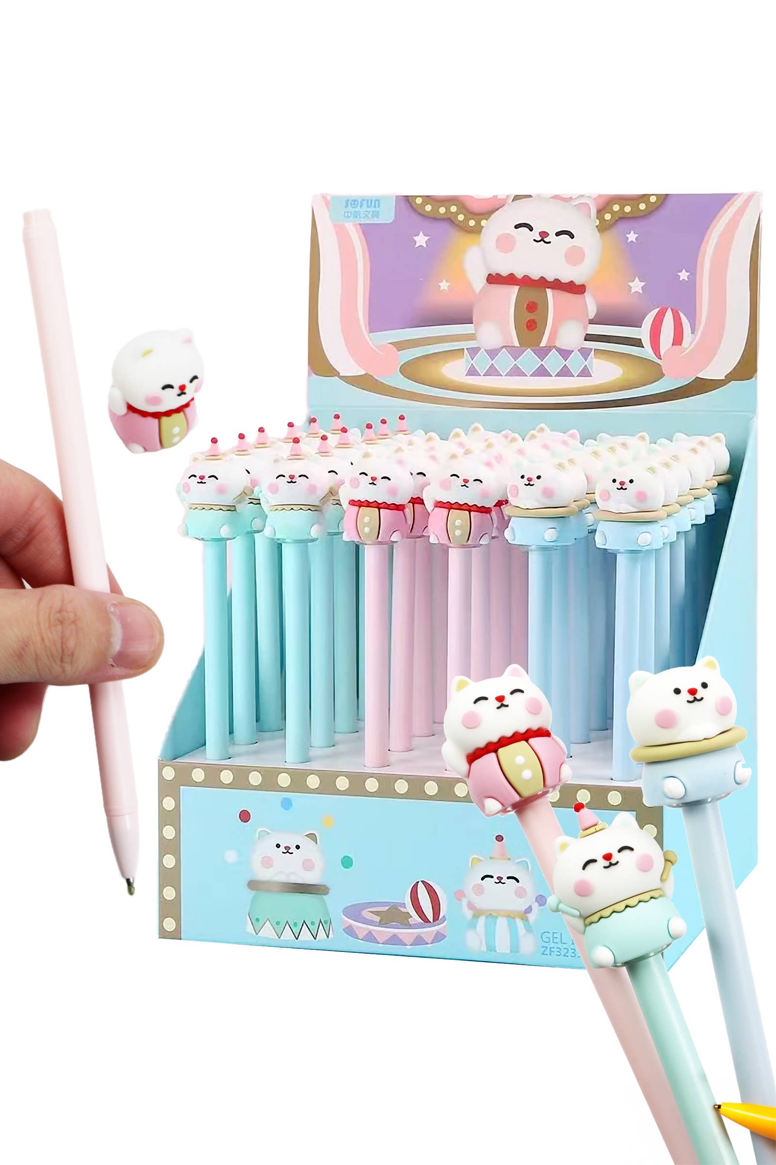 Circus Kitty Cat Figurine Ballpoint Pen