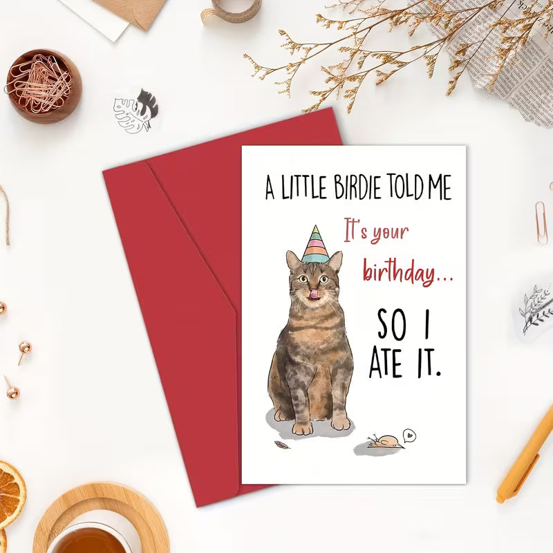 A Little Birdie Told Me Greeting Card