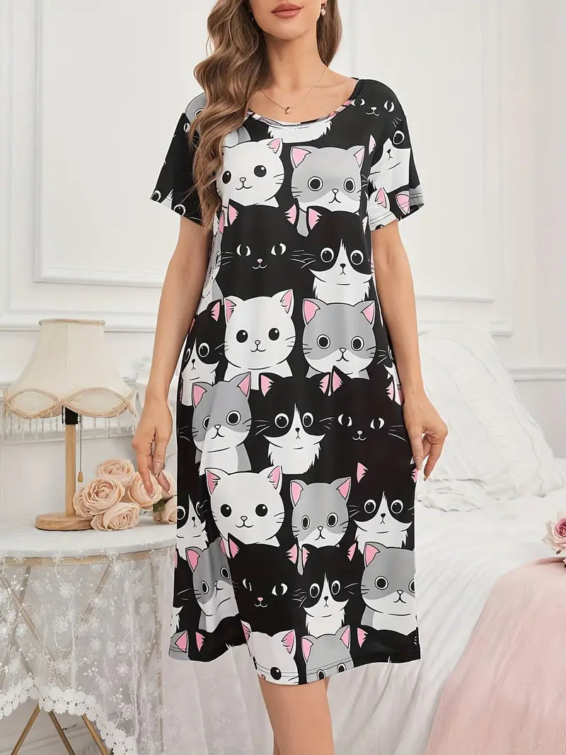 knee length dresses for ladies Silky Lace Chemise in Modal