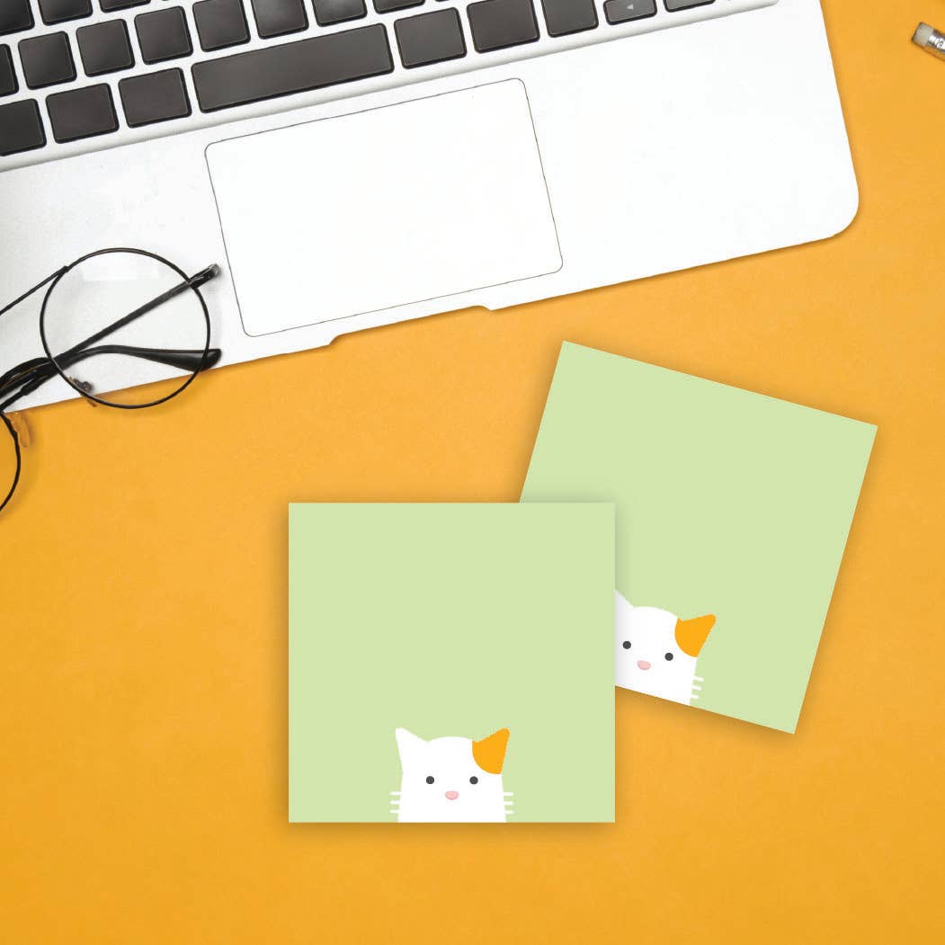 Curious Calico Cat Post-it® Note 3x3