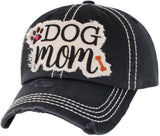 Dog Mom Washed Vintage Ballcap