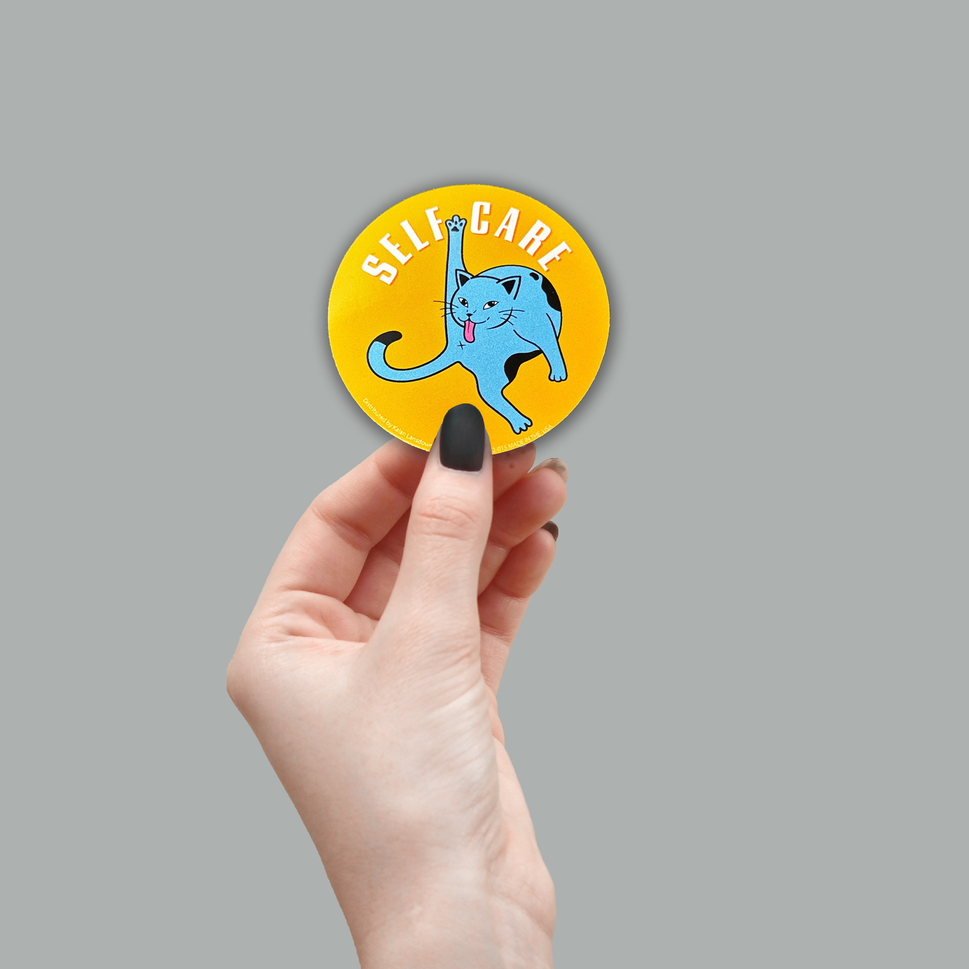 Self Care Kitty Die-Cut Sticker