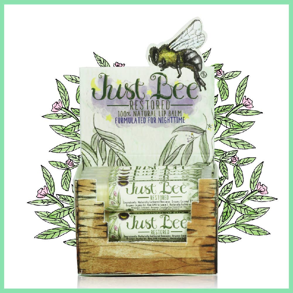 Just Bee Restored Lip Balm Eucalyptus