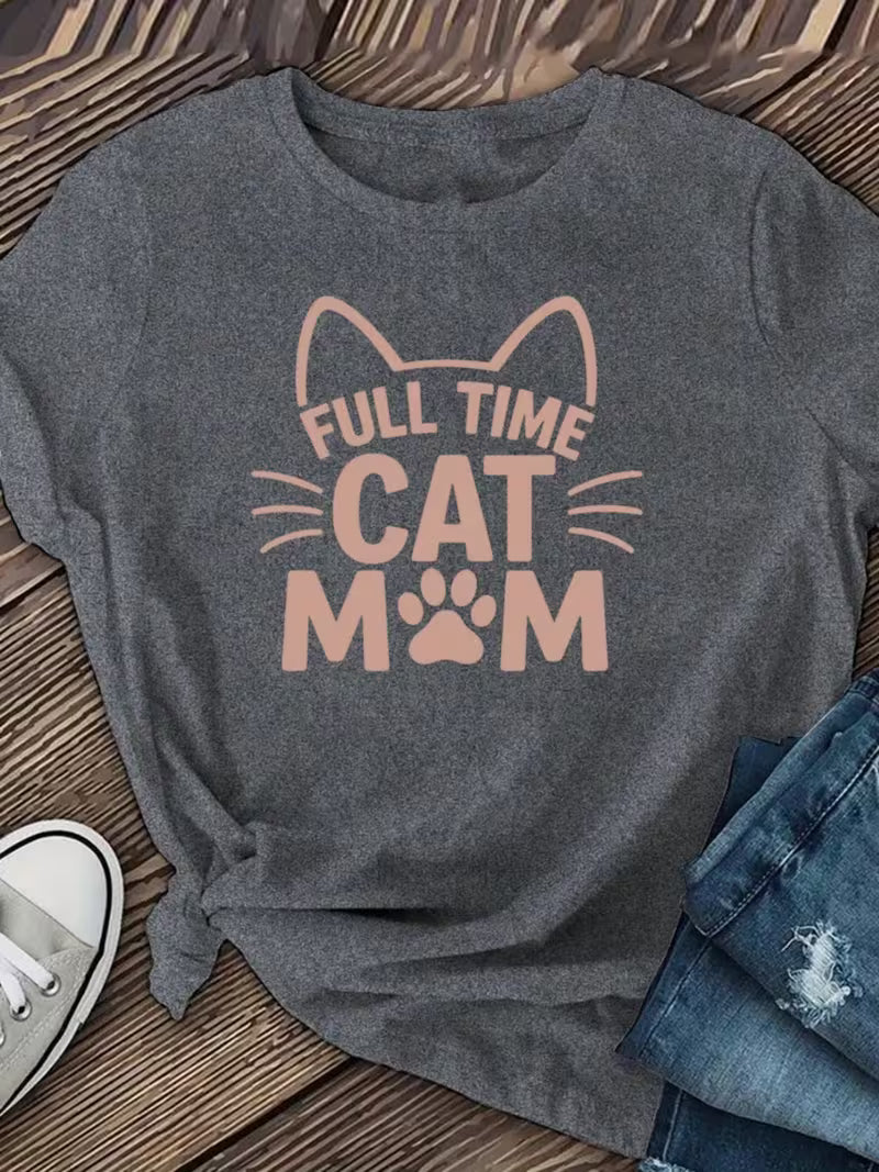 Full Time Cat Mom T-shirt