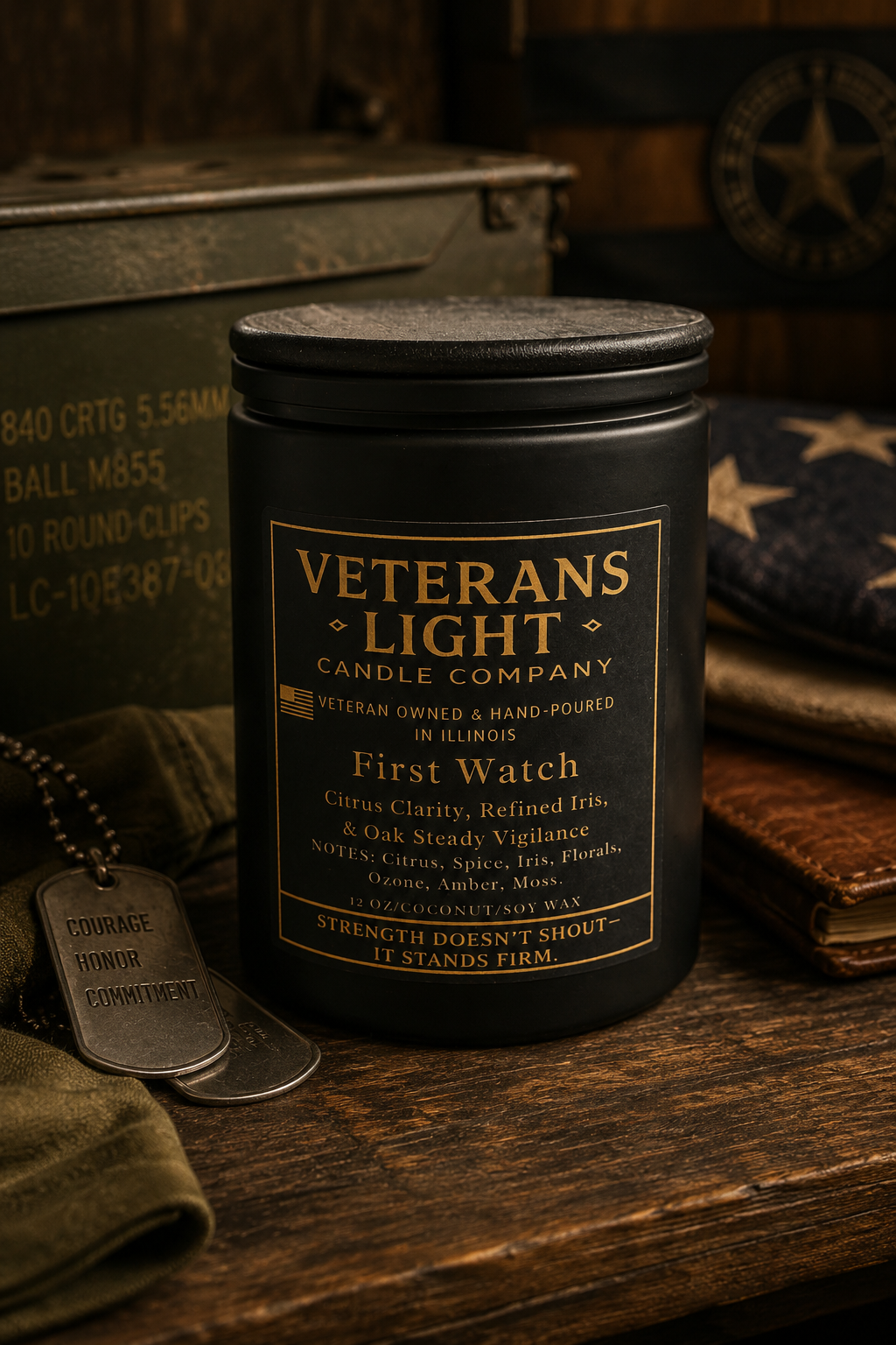 Veterans Light Gentlemen’s Arsenal Candle Collection | Masculine Line : First Watch