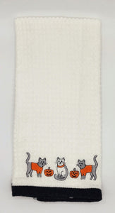 Halloween Cats Dish Towel
