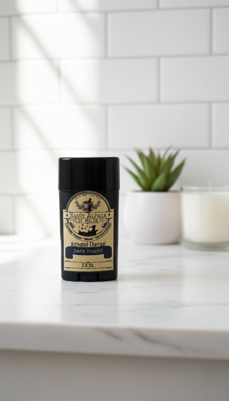 The Sassy Alpaca Deodorant with Activated Charcoal: Dark Knight