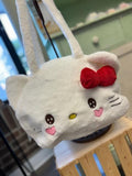 Hello Kitty White Fuzzy Bag