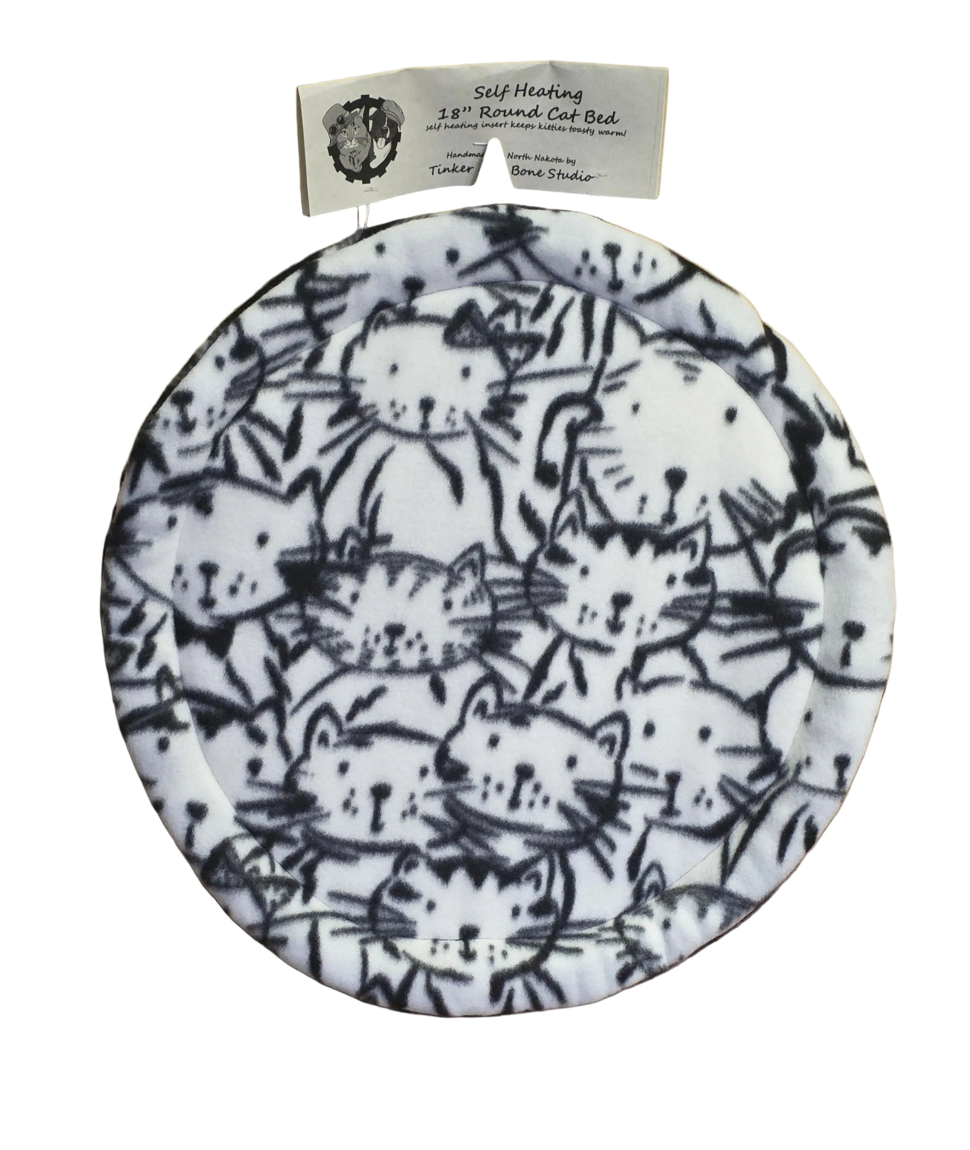 16" Self Heating Round Cat Bed