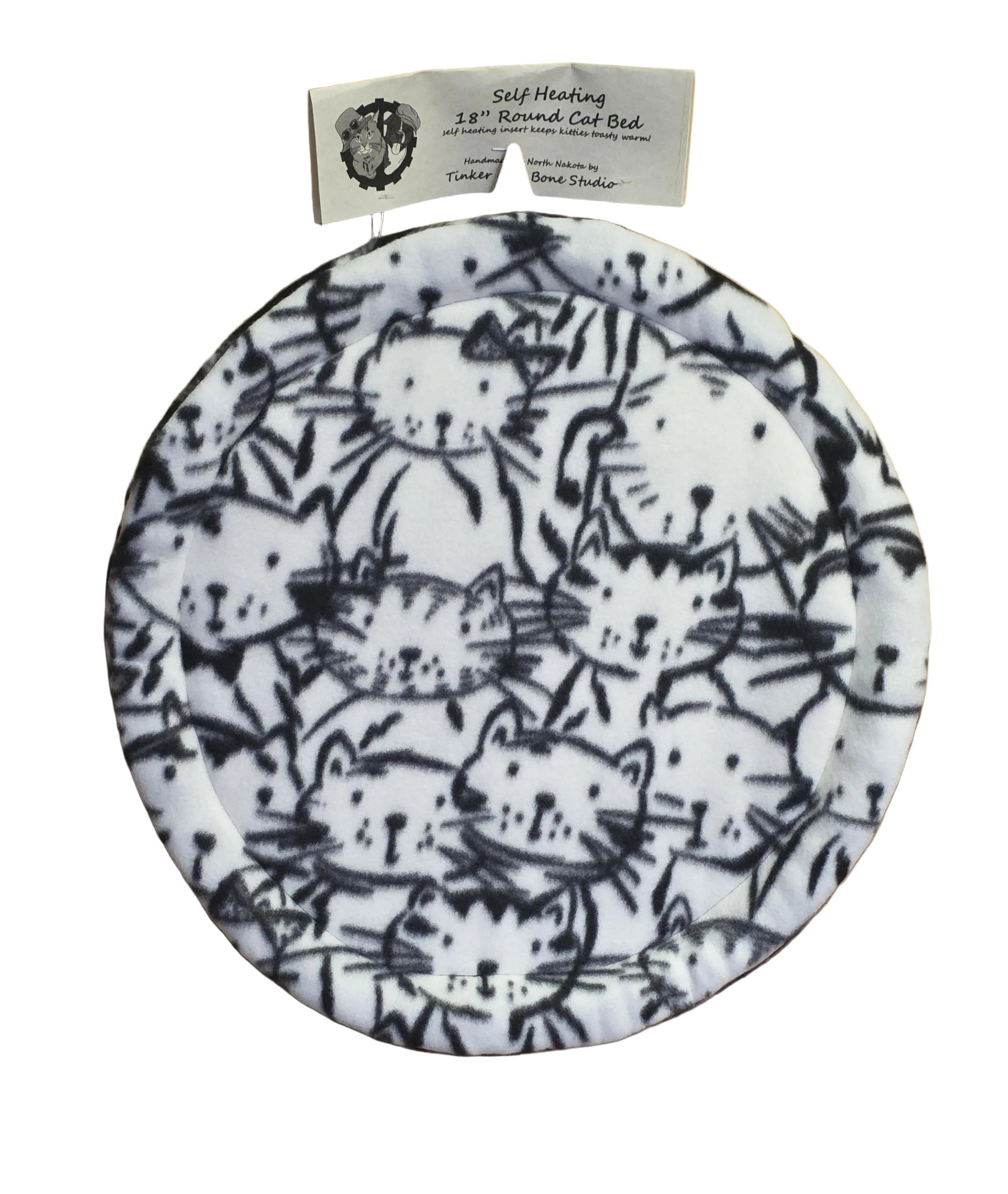 16" Self Heating Round Cat Bed