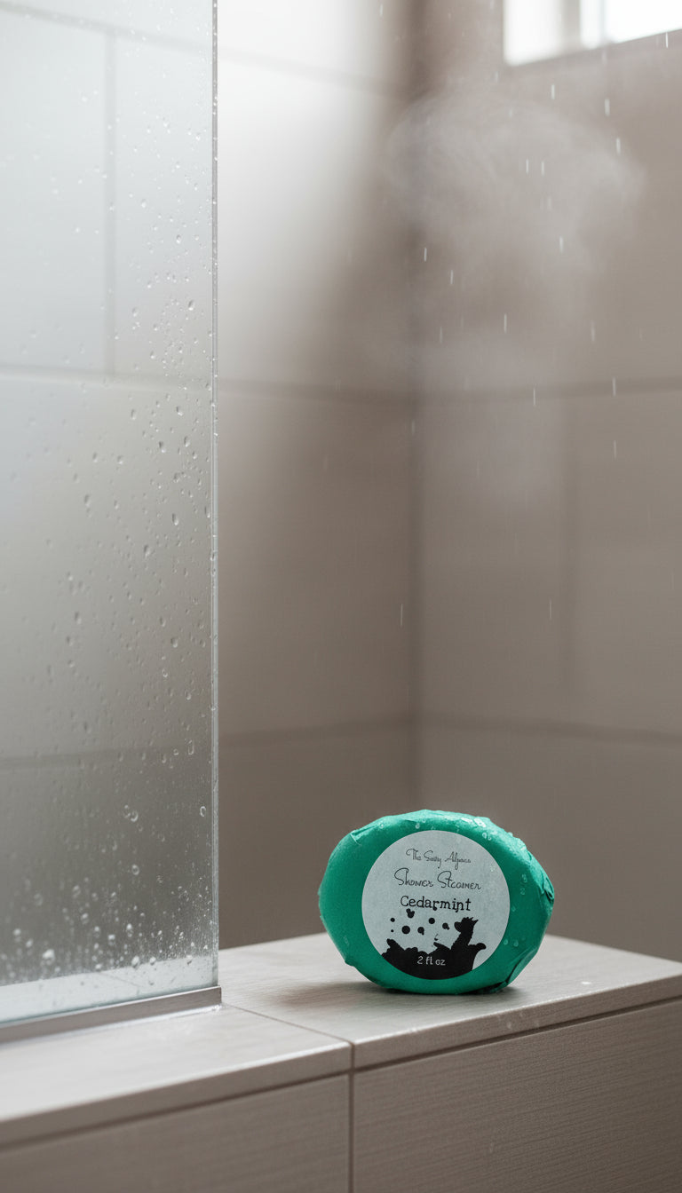 The Sassy Alpaca Cedarmint Shower Steamer
