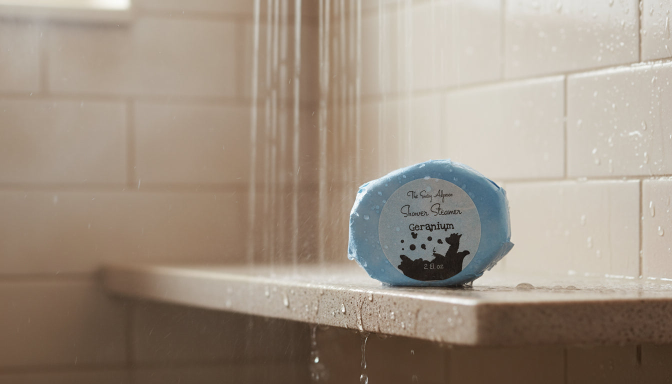 The Sassy Alpaca Geranium Shower Steamer
