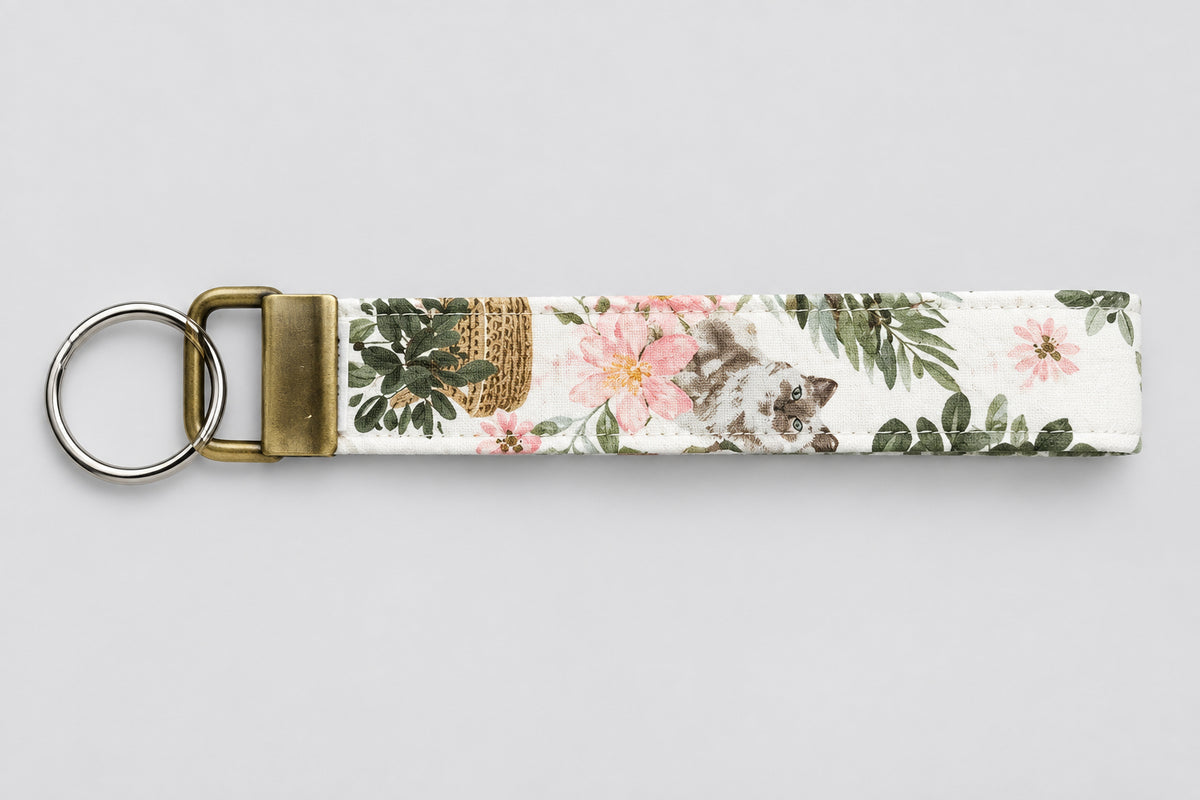 Caturday Wristlet Keychain