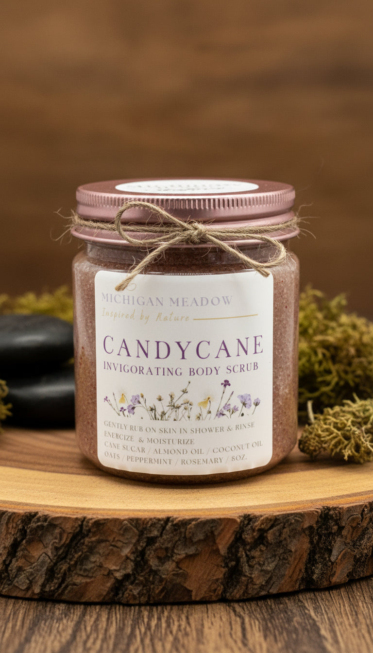 Michigan Meadow Candy Cane Invigorating Body Scrub