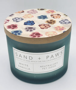 Sand & Paws Candle - White Vanilla