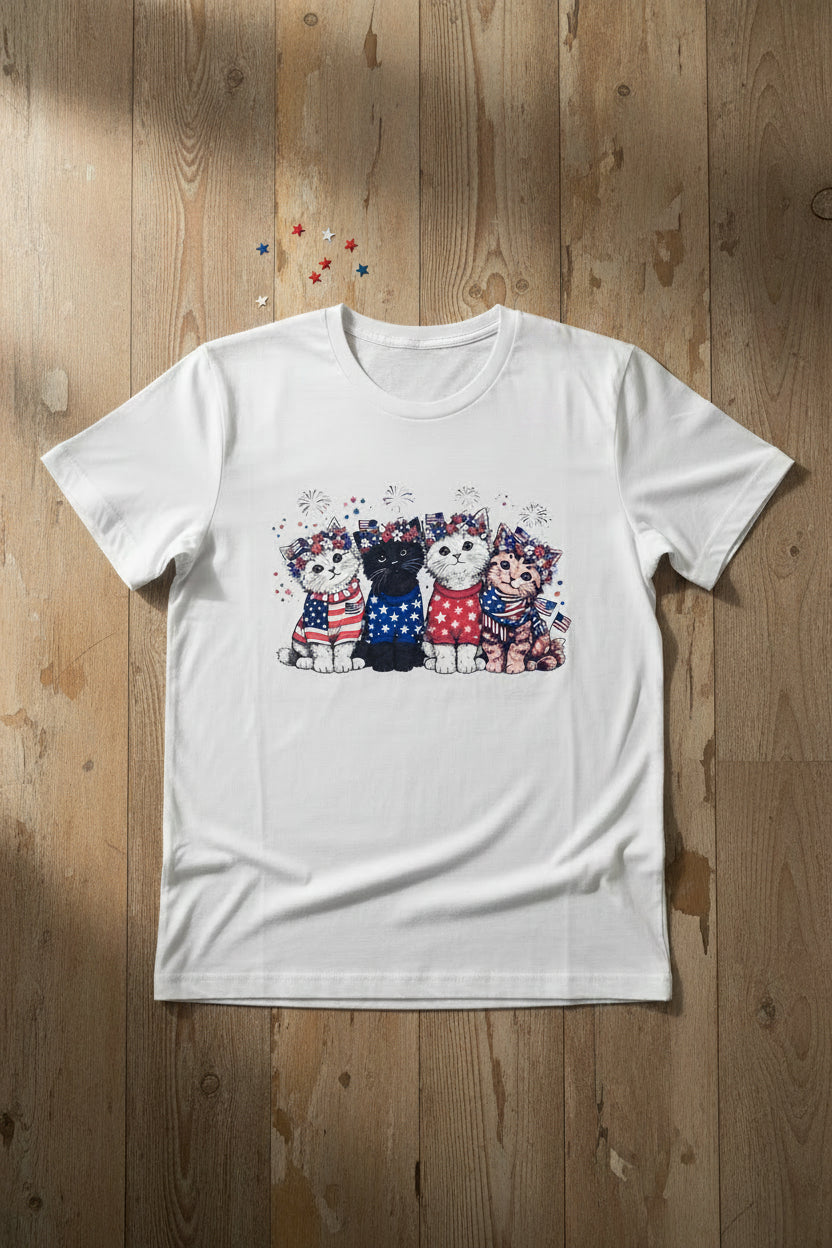 Vintage Americana Kitties T-shirt