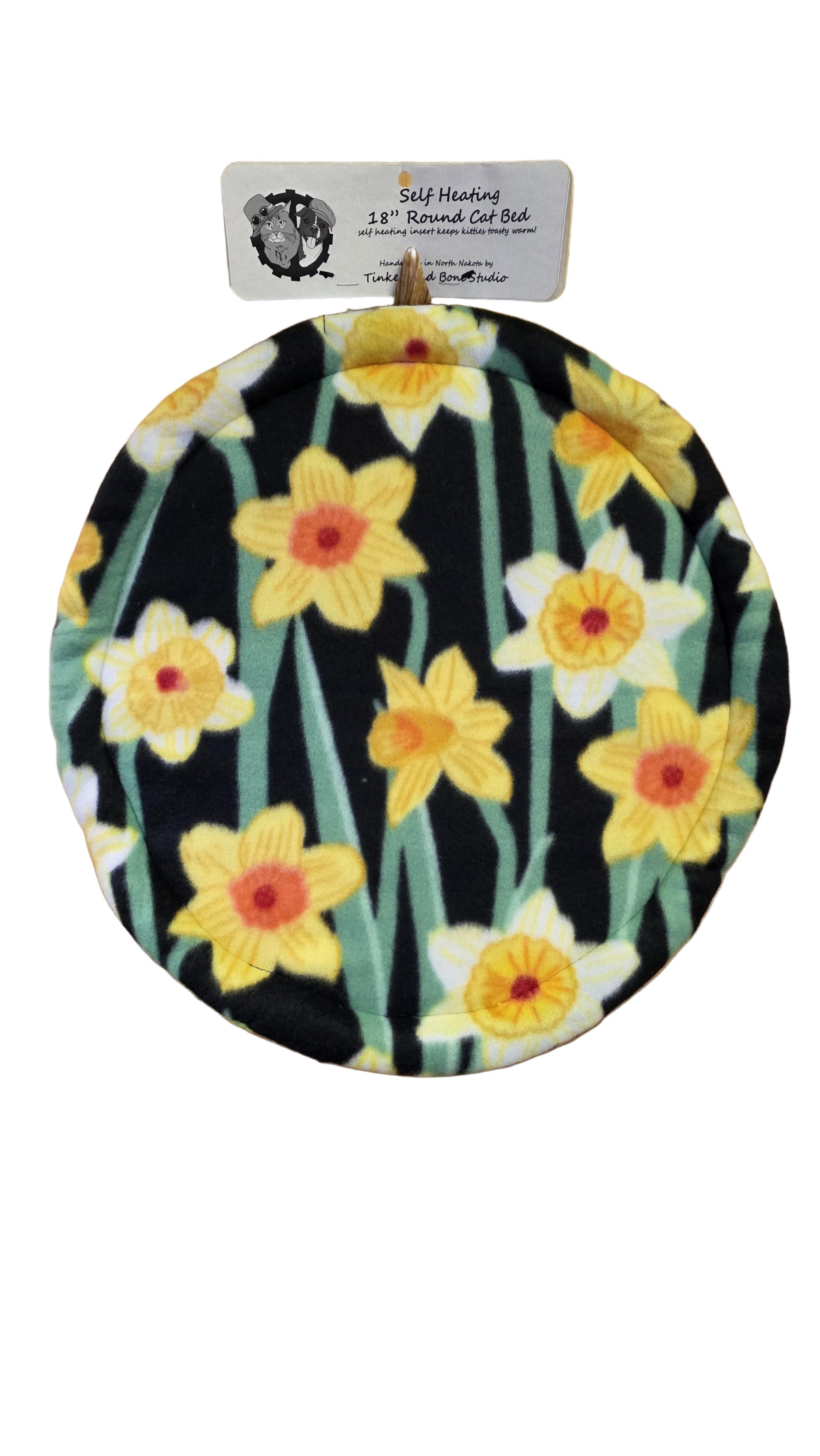 16" Self Heating Round Cat Bed