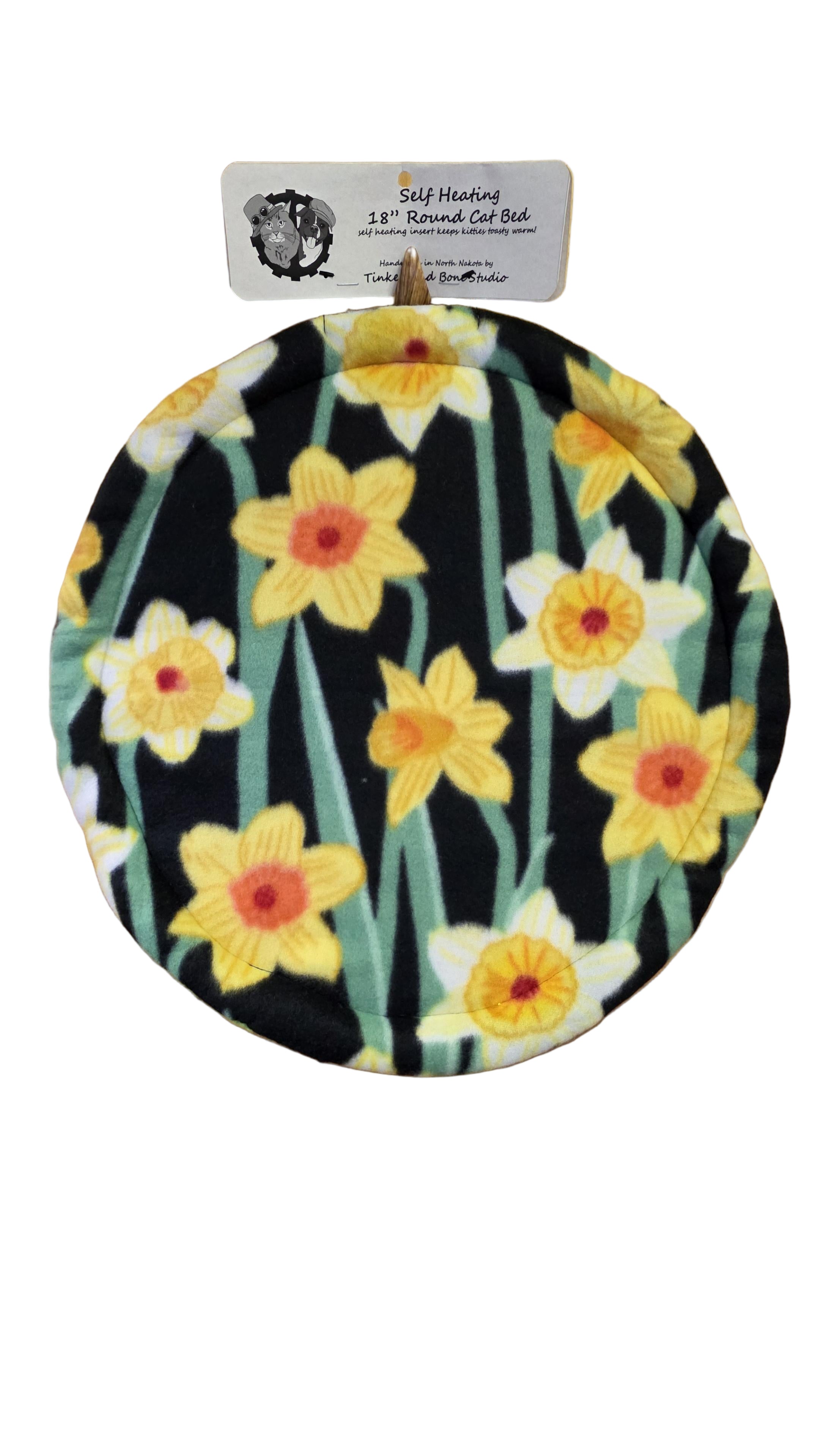 16" Self Heating Round Cat Bed