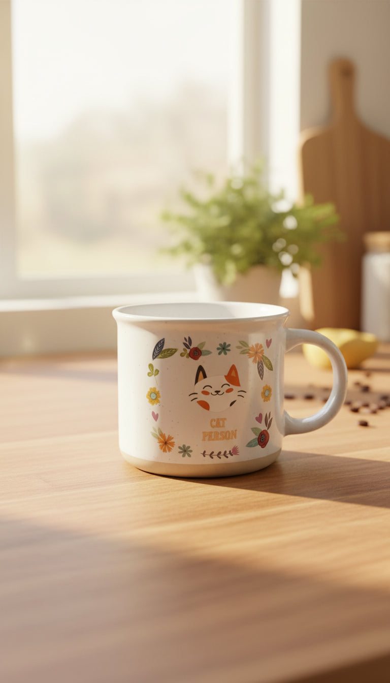 Cat Person Calico Coffee Mug