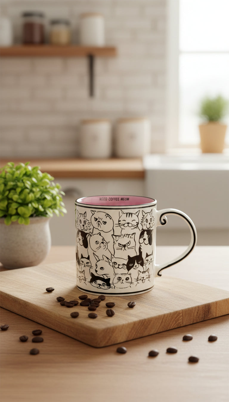 Need Coffee Meow Coffee Mug