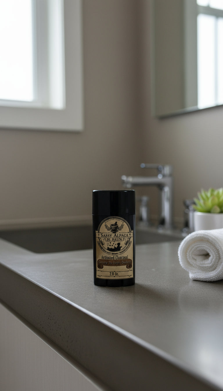 The Sassy Alpaca Deodorant with Activated Charcoal: Crazy In-Law Detox
