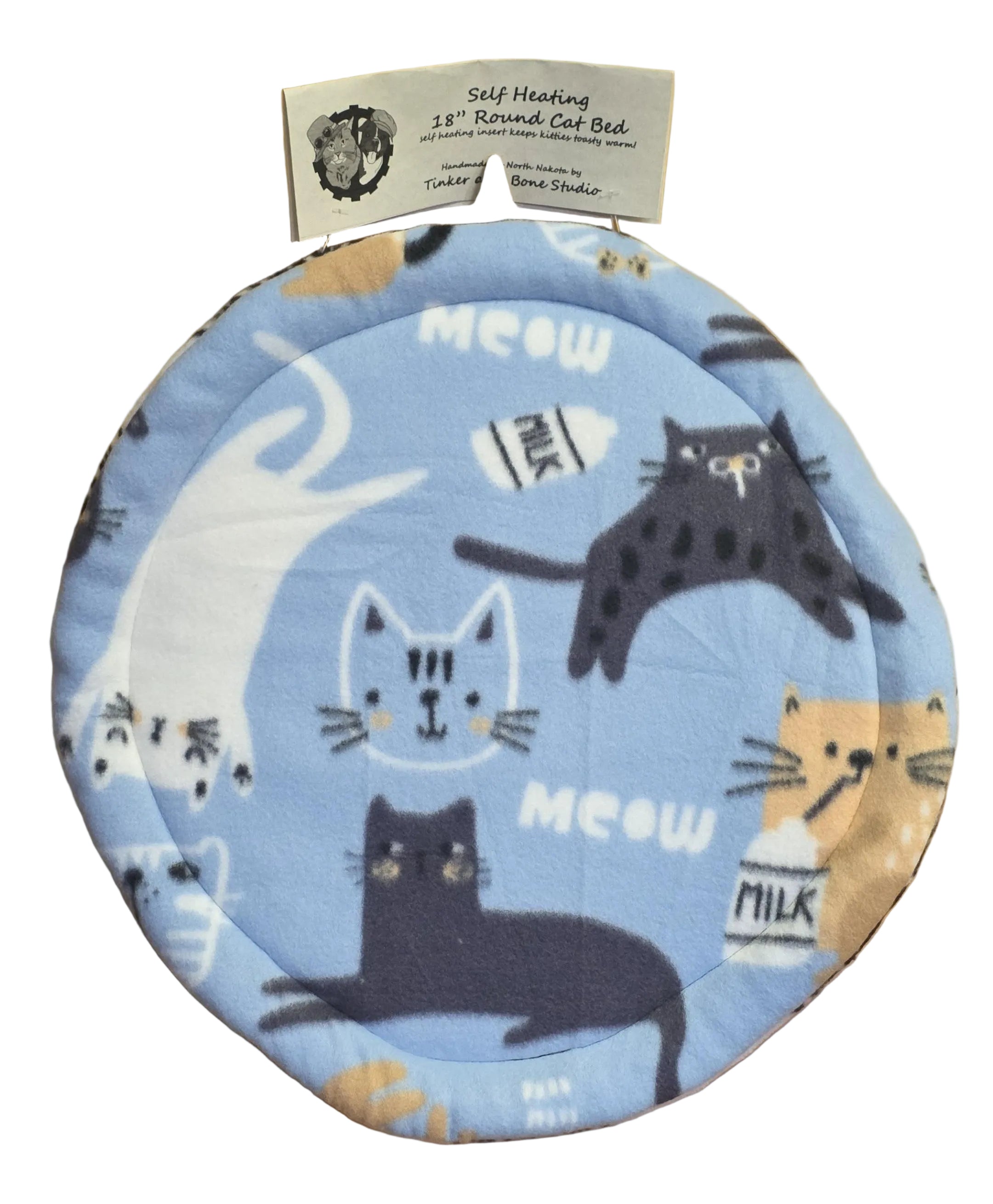 16" Self Heating Round Cat Bed