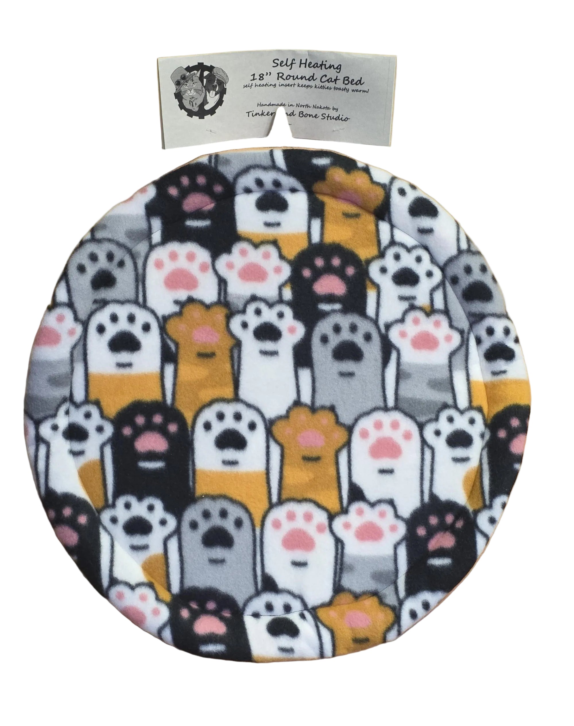 16" Self Heating Round Cat Bed