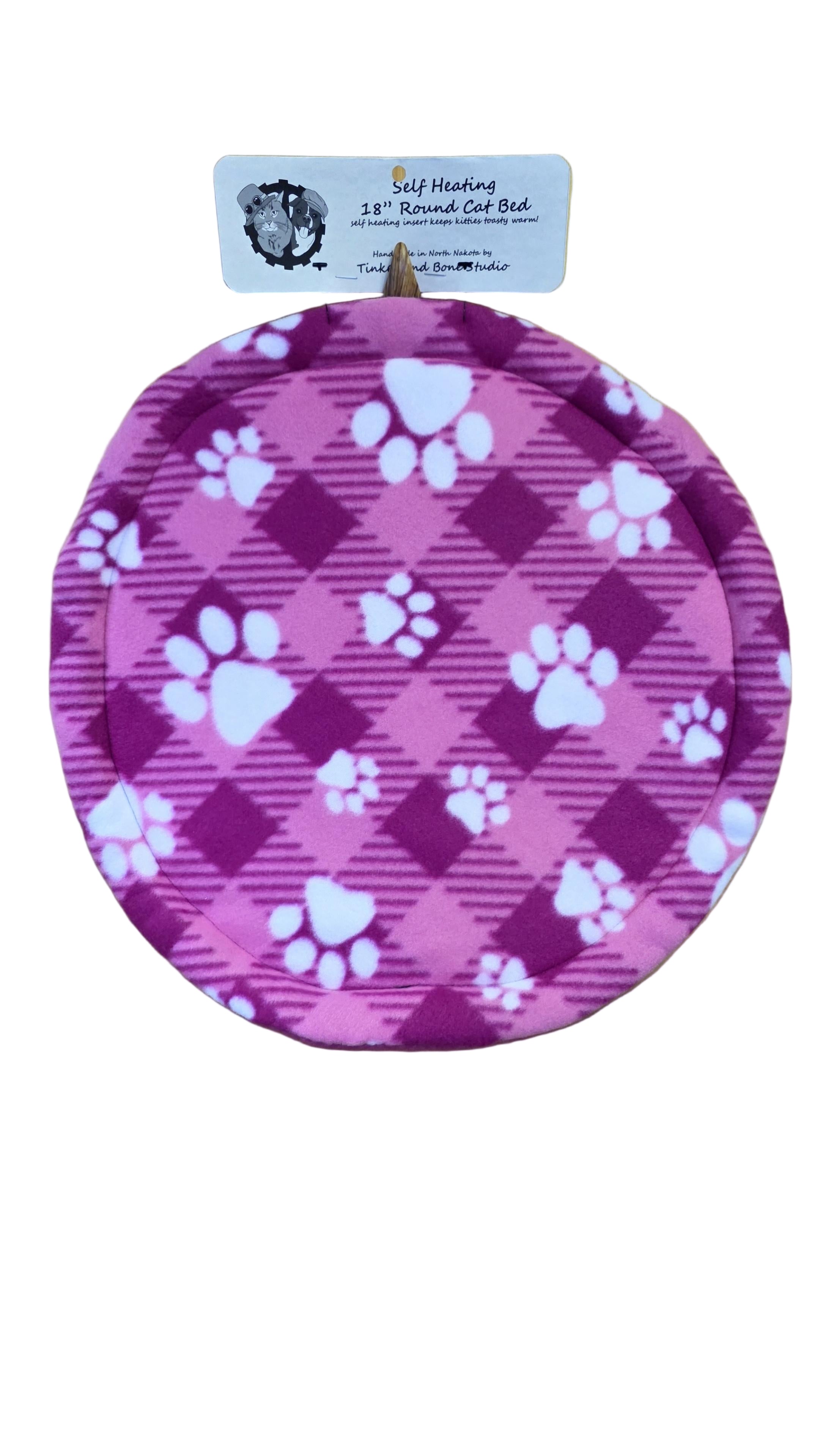 16" Self Heating Round Cat Bed