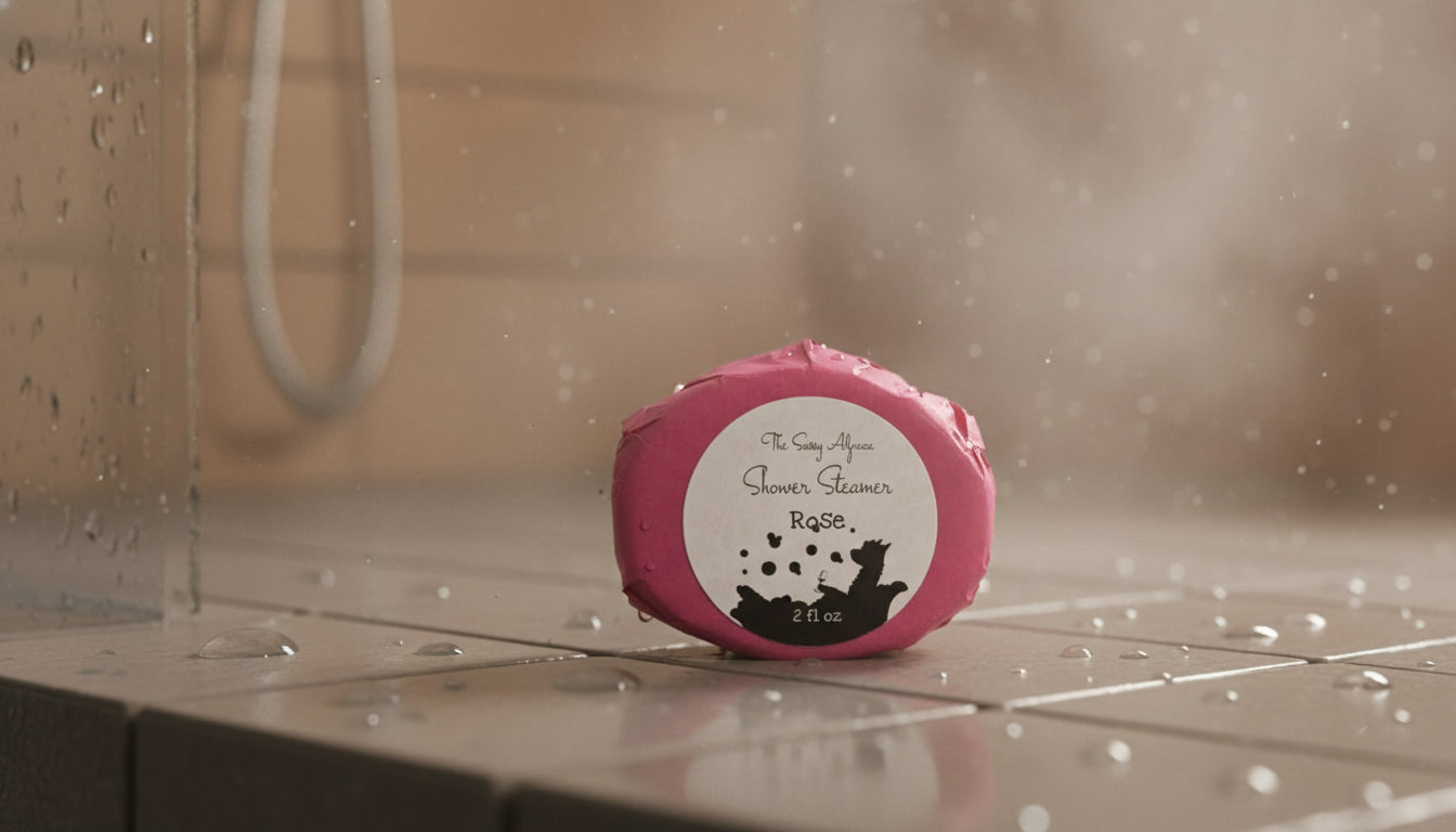 The Sassy Alpaca Rose Shower Steamer