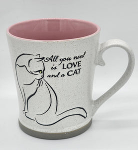 All you need is Love & a Cat Coffee Mug
