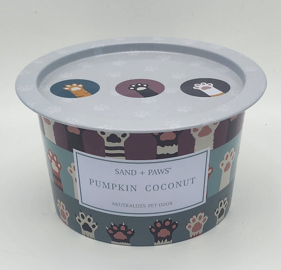 Sand & Paws Tin Candle- Pumpkin Coconut
