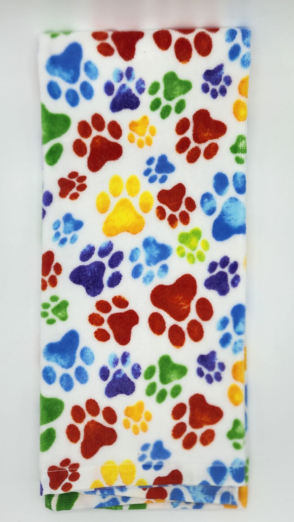 Colorful Paws Dish Towel