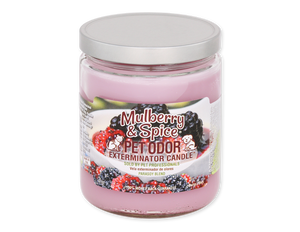 Pet Odor Exterminator Candle - Mulberry & Spice