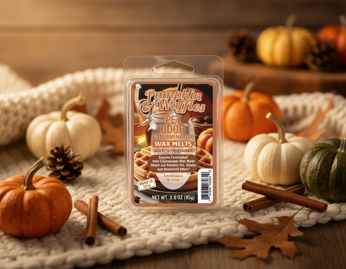 Pet Odor Eliminator Wax Melts- Pumpkin & Waffles