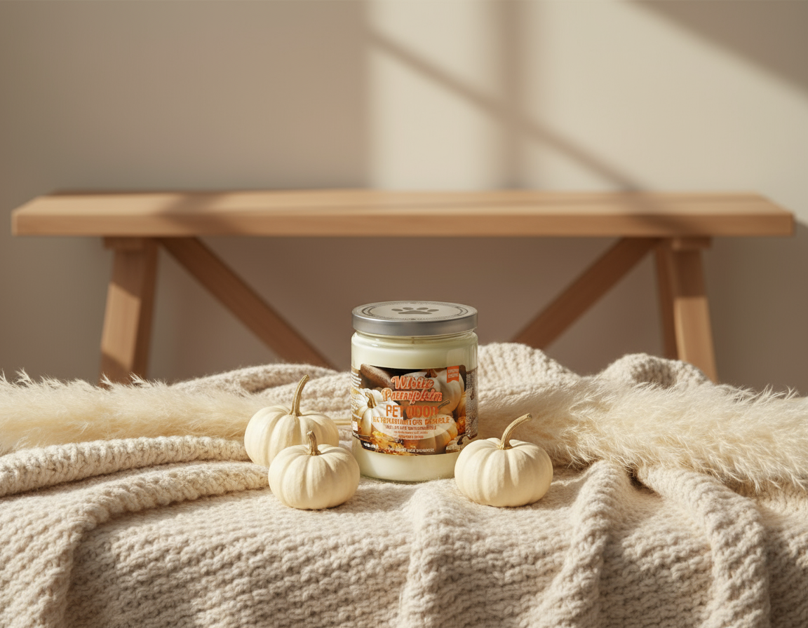 Pet Odor Exterminator Candle - White Pumpkin