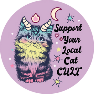Support Your Local Cat Cult 1.25" Button