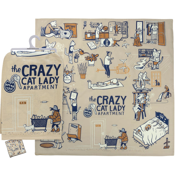 Dish Towel - Crazy Cat Lady
