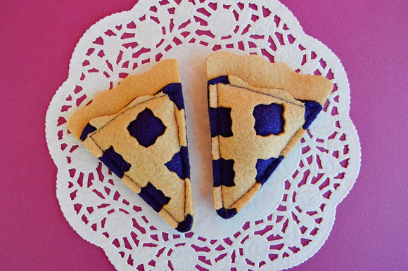 Catnip Blueberry Pie Slice Cat Toy