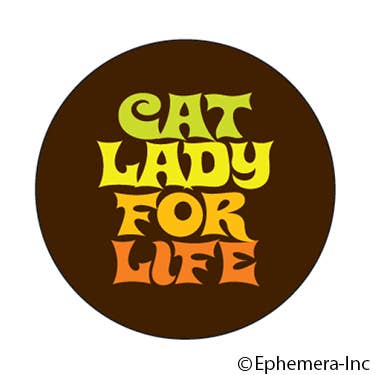 Magnet-Cat lady for life